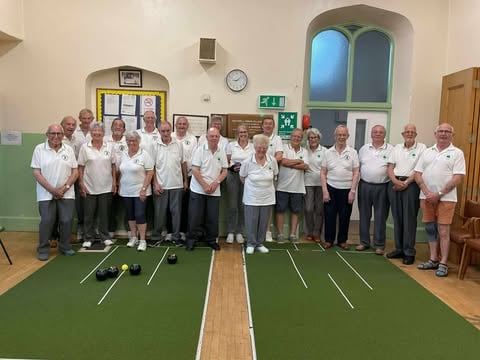 Rockwell Green and Creech short-mat bowlers