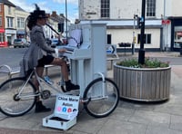 Piano Bike Girl comes to Wellington
