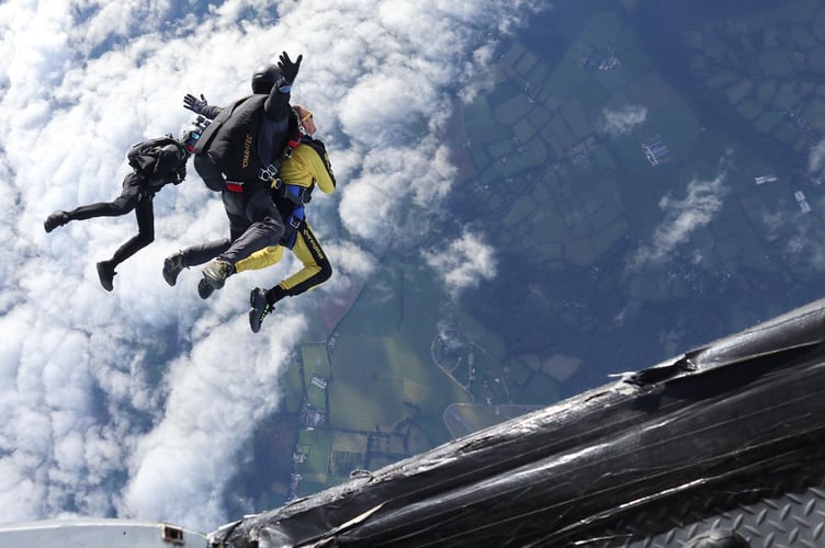 A Skydive Buzz parachute jump from last year. PHOTO: Skydive Buzz.