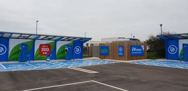 The EV charging hub site where the proposed Domino's site would be