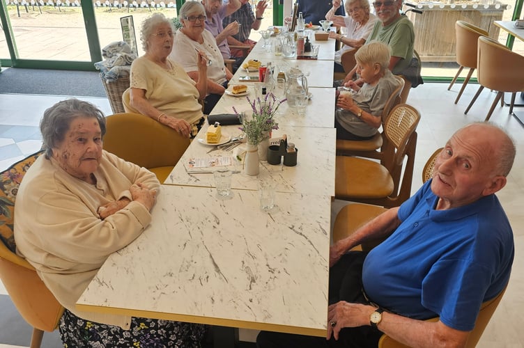 Abbeyfield residents at Monkton Elms garden centre