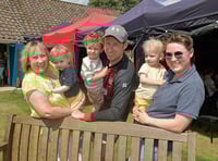 Family of late Graham Sparks present bench to Wellington CC 