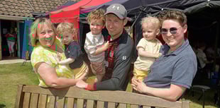 Family of late Graham Sparks present bench to Wellington CC 