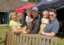 Family of late Graham Sparks present bench to Wellington CC