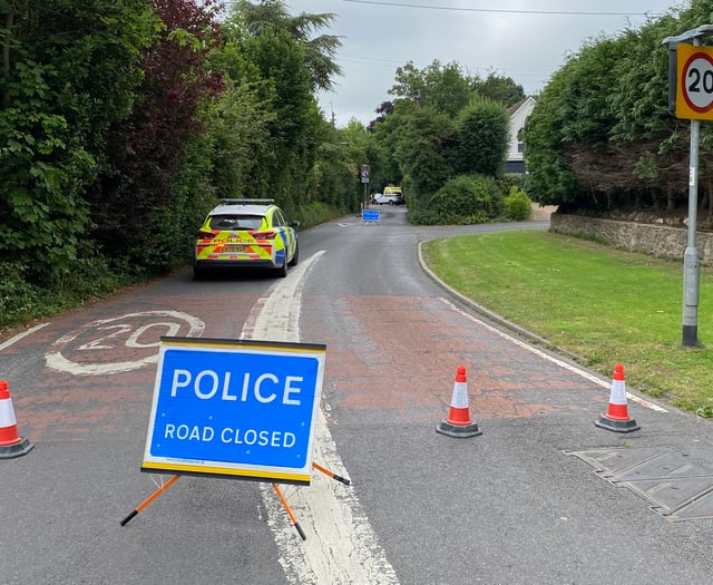 Key road closed following collision