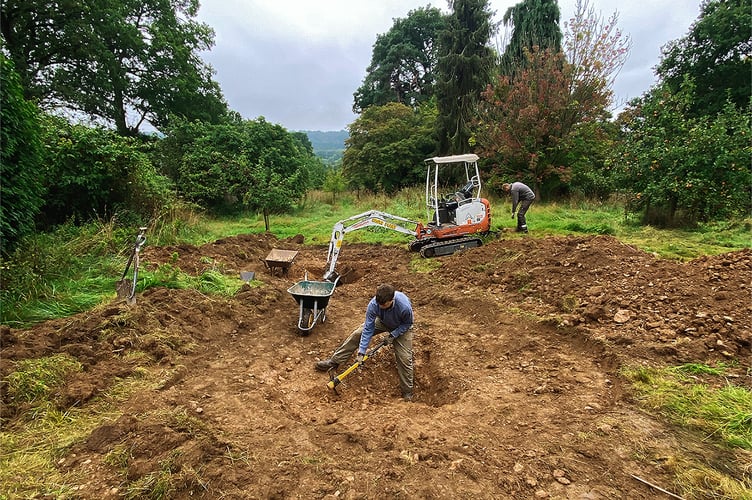 pond digging