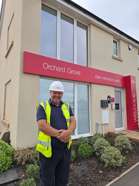 Richard Austin at Orchard Grove following his Pride In The Job win