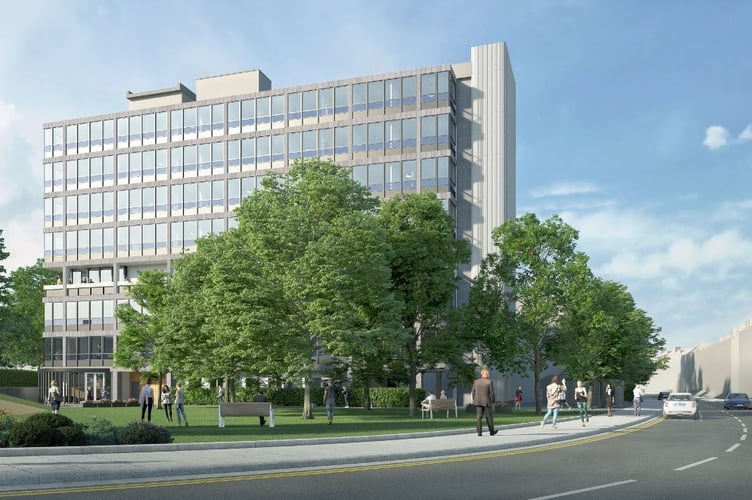 Artist\'s Impression Of 71 Flats Within The Former C Block On The Crescent In Taunton