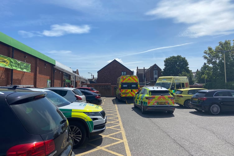There was a large scale response in Wellington's Asda car park