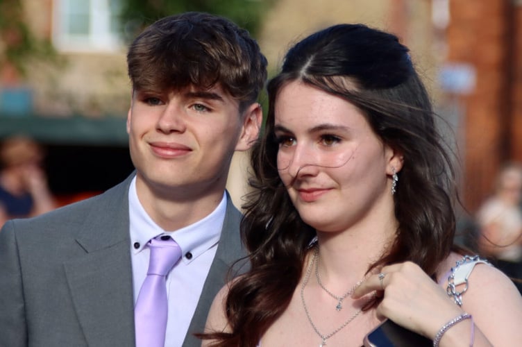 Students arrive at Somerset County Cricket Club for their Leavers Prom