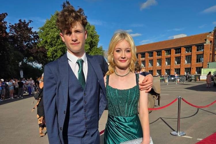 Court Fields students arrive at Somerset County Cricket Club for their prom