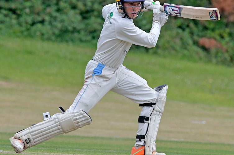 Stian Smith - on his way to scoring 59 not out for Wellington against North Perrott