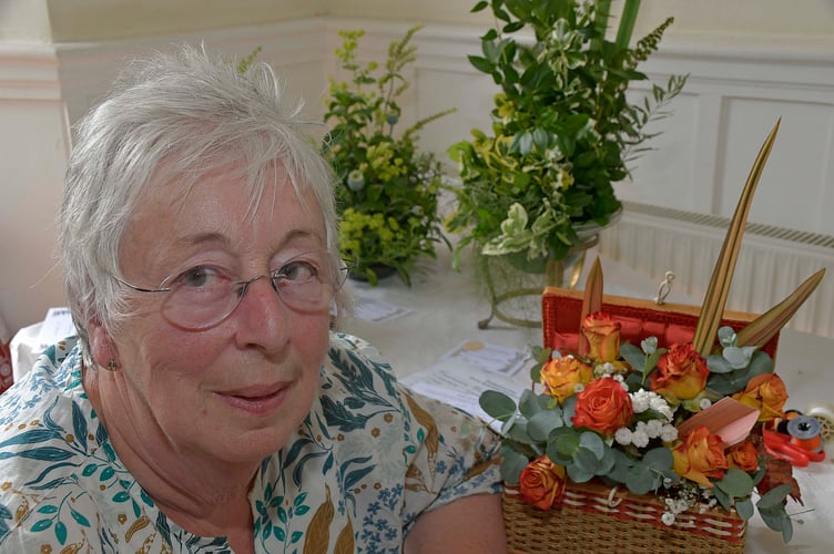 Di Moore – Floral Art exhibit at Bradford on Tone Village Flower Show
