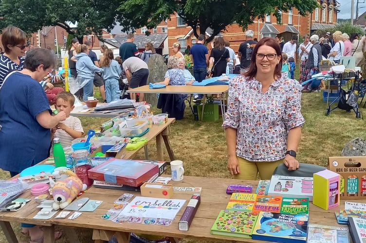 The parish church fete in Hemyock