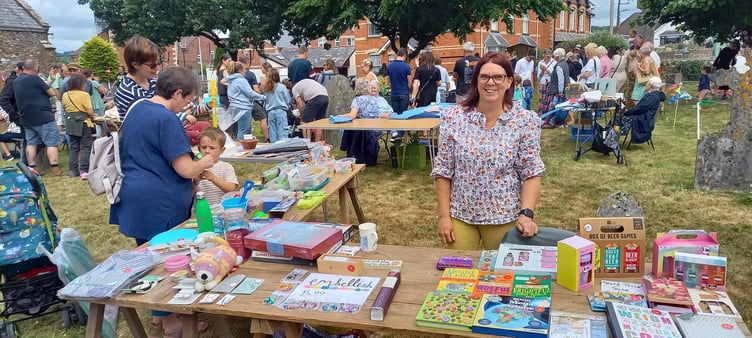 The parish church fete in Hemyock