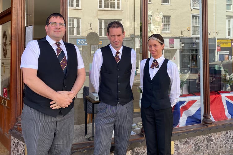 The Friendship and Sons team. L-R Nick, Dan and Becky