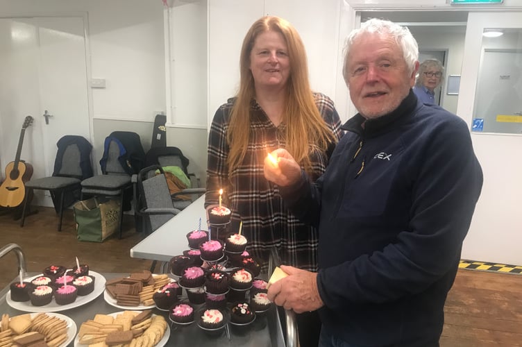 Wivey Cares Chair David Patterson and Coordinator Tamzin Jones