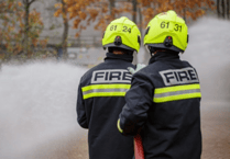 Wellington fire crew among 23 stations to attend garden fire