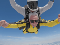 Fourth skydive for 86 year old