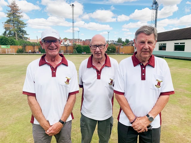 Tigers, left to right: Ian Hollingsworth, Derek Vile and David Beaudet 