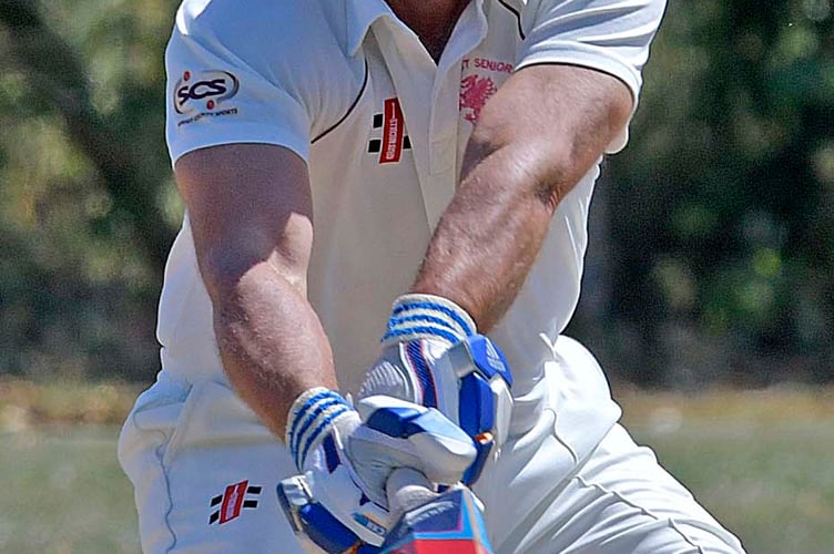Paul Sparks in action for Watchet against Ashb