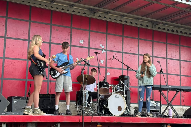 Students perform at the first Court Fields Festival