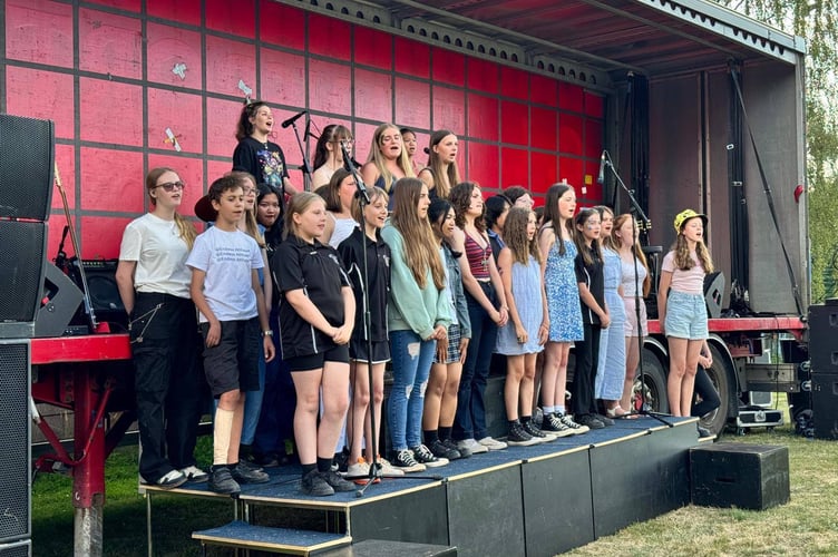 Students perform at the first Court Fields Festival