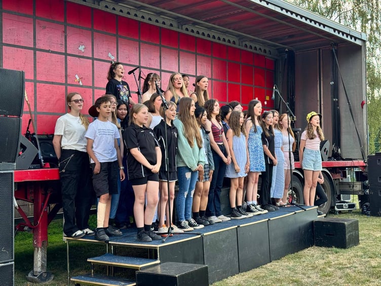 Students perform at the first Court Fields Festival