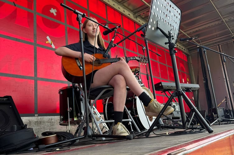 An acoustic set at Court Fields Festival