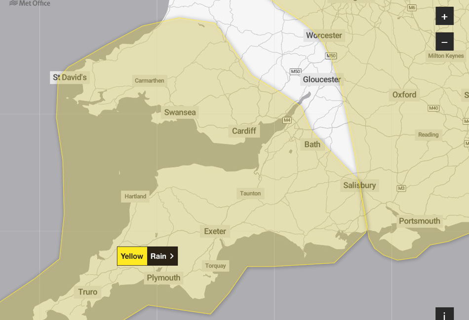 Be alert: Yellow weather warning now covers local area