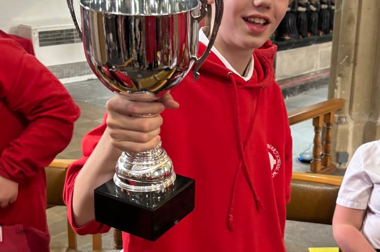 Students received awards for academic and social efforts in a trophy presentation for year 6 leavers