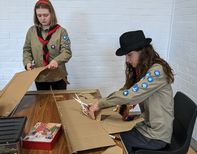 A 'send-off' afternoon included a variety of activities for scouts in Hemyock who are setting off to visit Denmark.