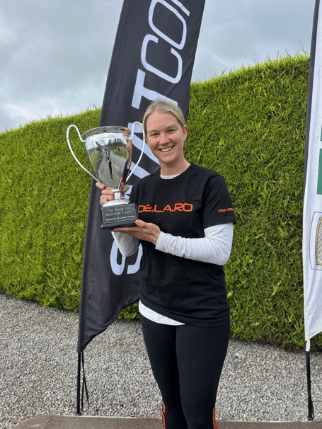 Abbey Ling with the Kevin Gill Memorial Trophy