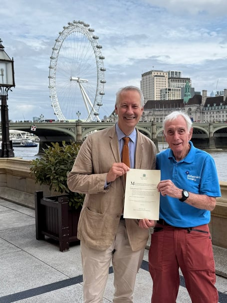 Brian Standring with Gideon Amos