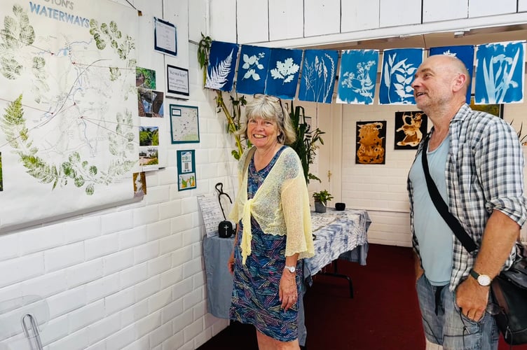 Kate Holloway and Adrian Rose at the Water Guardian's Pop-Up Shop