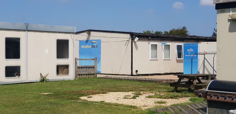 The offices of Skydive Buzz at Dunkeswell Airfield have closed.