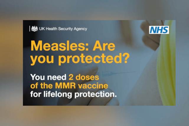 UKHSA urges measles vaccinations