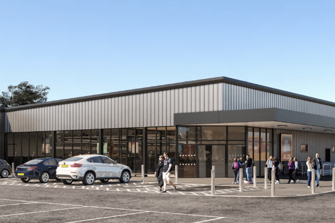 How the proposed Wellington Aldi supermarket could look. IMAGE: Aldi.