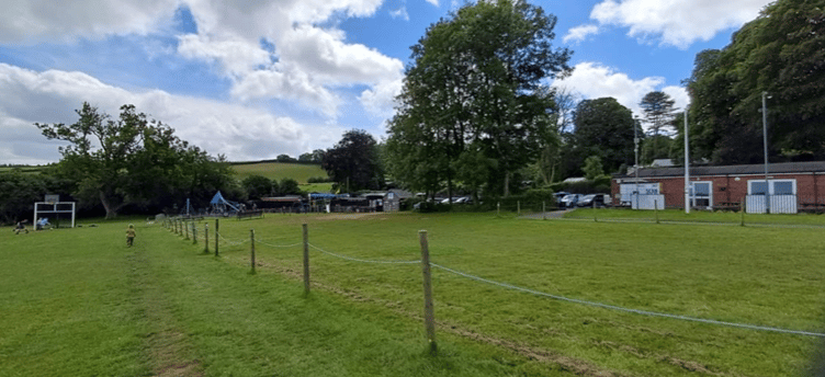 A view of Wivey Pool from the war memorial recreation ground. PHOTO: Polden Planning.