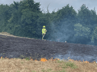 Third grass fire in week as temperatures stay high