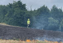 Wiveliscombe firefighters kept busy with fires in the heat