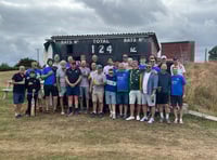 Sampford Blues FC charity reunion cricket game raises £500