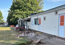 Playing Field closed for work on the footpath by football club