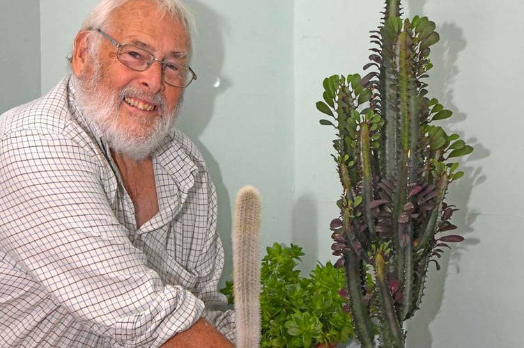 Keith Haslam and prize winning cacti