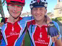 Father and son 'give the gift of a smile'