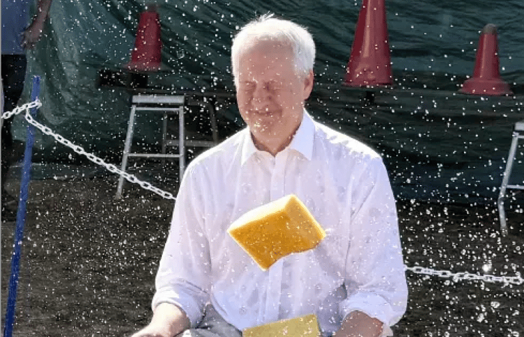 MP Gideon Amos at the Sampford Arundel Fete