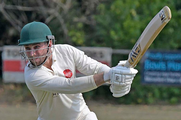 Wellington opener George Ruell in action against Bridgwater 2nd XI last weekend 