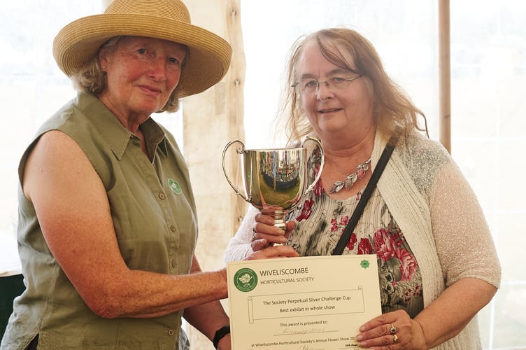 Best in Show winner Rosemary Jones at the 109th Wivey Show