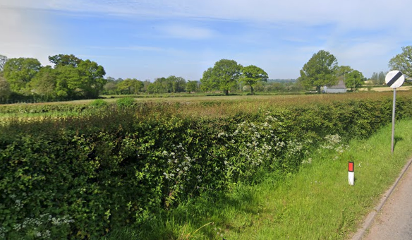 The proposed development site on Linhay Close, Culmstock - public backlash has been received over an application to erect six homes in Culmstock