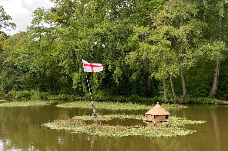 St George and Union Jack Flags are flown around Wellington